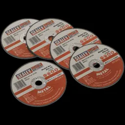 Sealey Metal Cutting Disc - 75mm, 2mm, Pack of 5