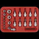 Sealey 29 Piece Combination Drive Torx Socket and Security Bit Set - Combination