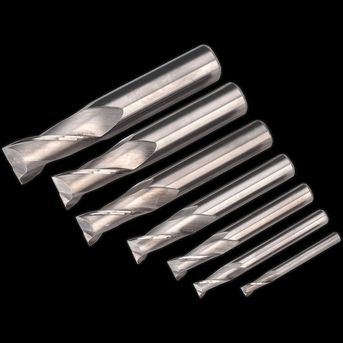 Sealey 7 Piece HSS End Mill Set