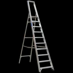 Sealey Industrial Aluminium Step Ladder - 10
