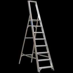 Sealey Industrial Aluminium Step Ladder - 8