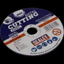 Sealey Metal Cutting Disc - 100mm, 1.6mm, Pack of 1