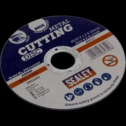 Sealey Metal Cutting Disc - 115mm, 1mm, Pack of 1
