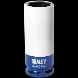Sealey 1/2" Drive Impact Socket Metric for Alloy Wheels - 1/2", 24mm