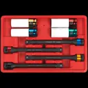 Sealey 8 Piece 1/2" Drive Torque Stick and Impact Socket Set for Alloy Wheels - 1/2"