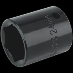 Sealey 1/2" Drive Hexagon Impact Socket Metric - 1/2", 24mm