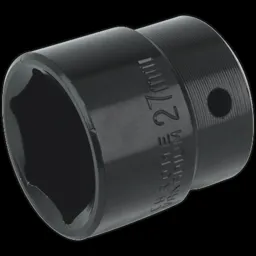 Sealey 1/2" Drive Hexagon Impact Socket Metric - 1/2", 27mm