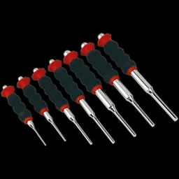 Sealey 7 Piece Sheathed Parallel Pin Punch Set