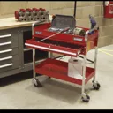 Sealey Heavy Duty 2 Shelf Workshop Trolley - Red