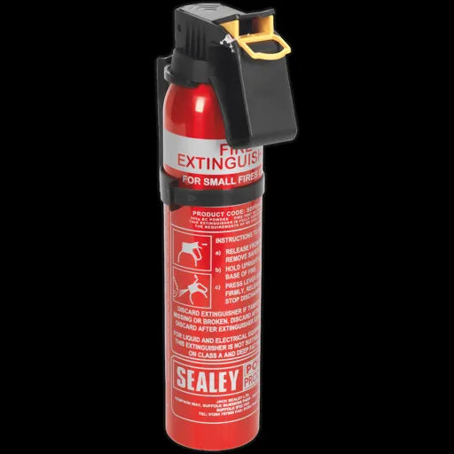 Sealey Disposable Dry Power Fire Extinguisher - 600g