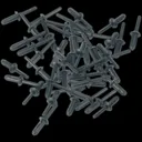 Sealey Plastic Rivets - 6.6mm, 17.2mm, Pack of 50