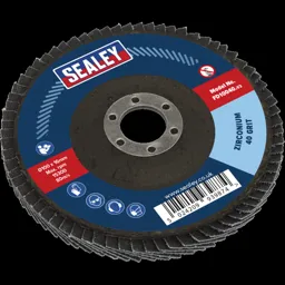Sealey Zirconium Abrasive Flap Disc - 100mm, 40g