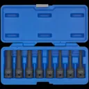 Sealey 8 Piece 1/2" Drive Impact Torx Socket Bit Set - 1/2"