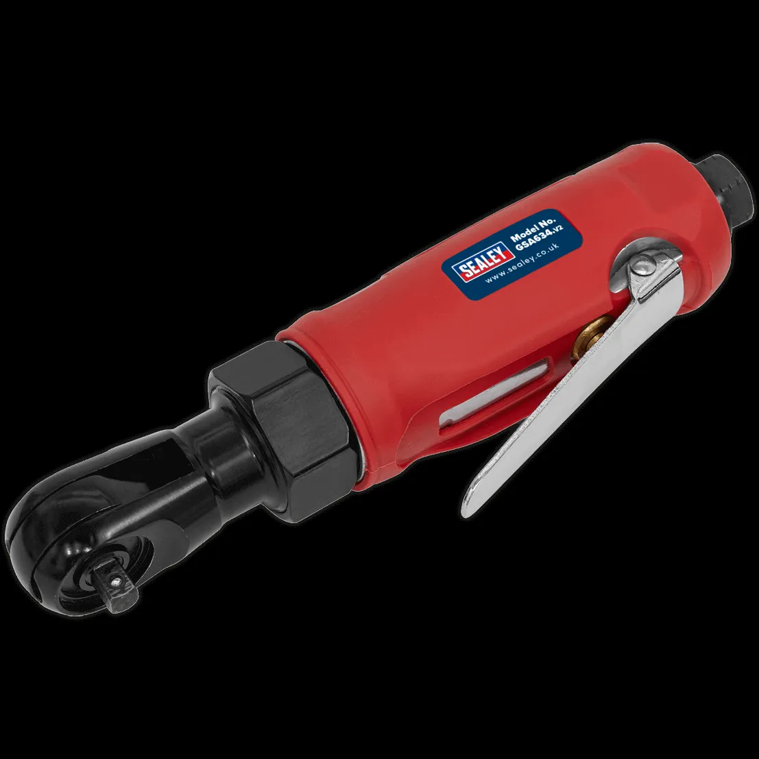 Sealey GSA634 Compact Air Ratchet Wrench 1/4" Drive