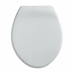 Twyford Option Oval Toilet Seat With Plastic Bottom Fix Hinges