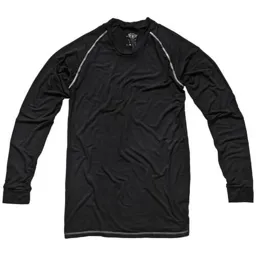 Dickies Mens Thermal Base Layer Long Sleeve Vest - Black, XL