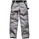 Dickies Mens Industry 300 Two Tone Work Trousers - Grey / Black, 36", 35"