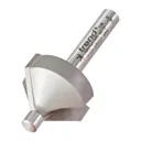 Trend Pin Guided Chamfer Bevel Router Cutter - 45 Degrees, 10mm, 1/4"