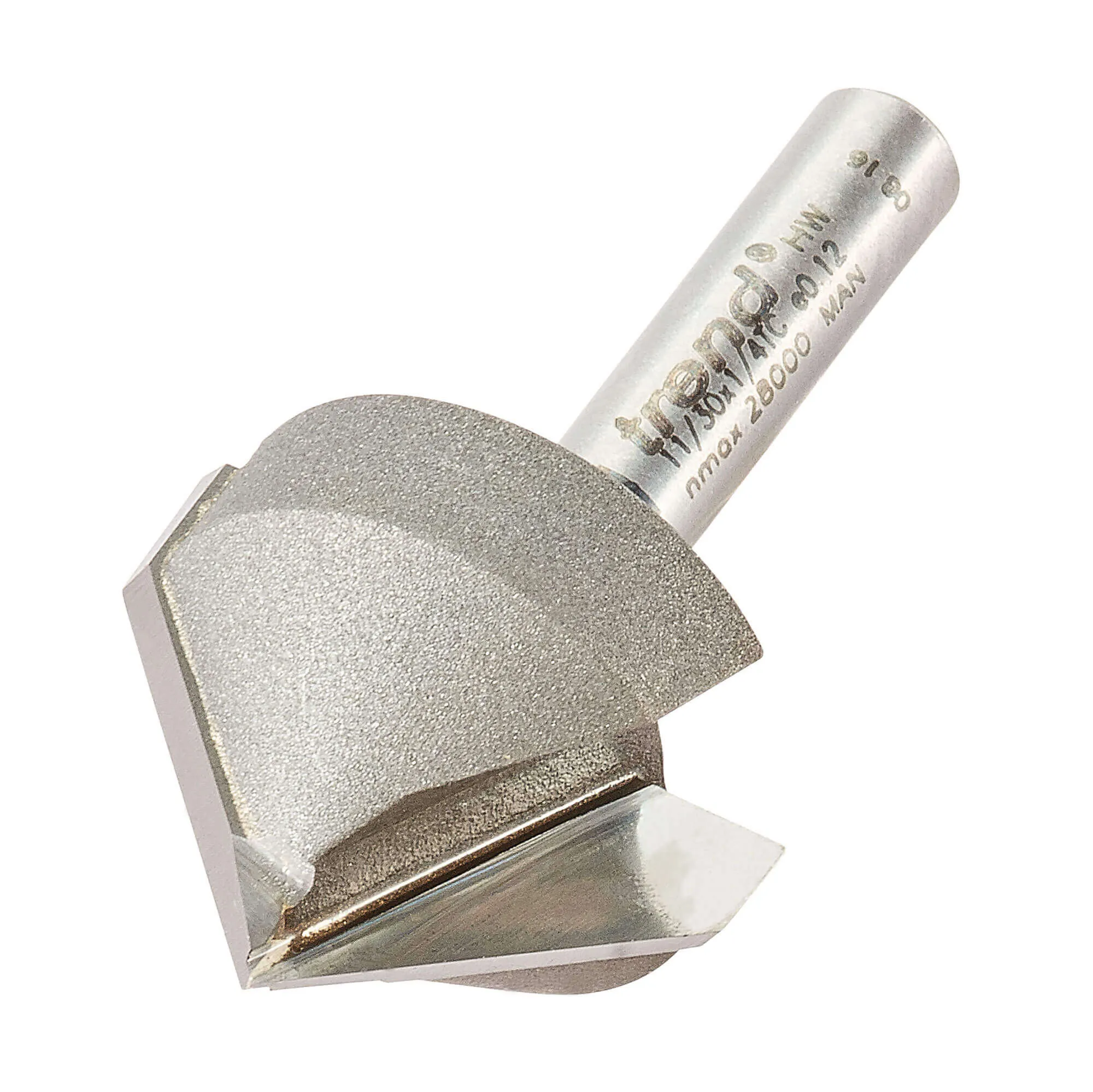 Trend Chamfer V Groove Router Cutter - 25.4mm, 13mm, 1/4"