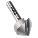 Trend Chamfer V Groove Router Cutter - 19.1mm, 9.2mm, 1/4"