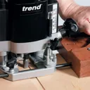 Trend Professional Two Flute Straight Router Cutter - 11mm, 25mm, 1/4"