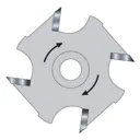 Trend Threaded Slotter Blade for 33 Series M12 Arbors - 50mm, 6mm, M12 Thread