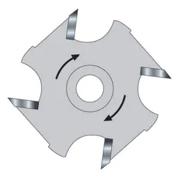 Trend Threaded Slotter Blade for 33 Series M12 Arbors - 50mm, 6mm, M12 Thread