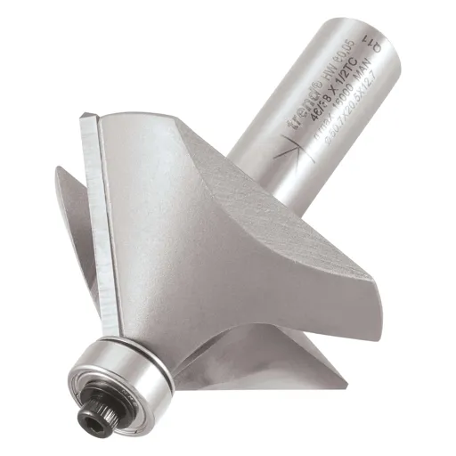 Trend Chamfer Bearing Guided Router Cutter - 50mm, 19mm, 1/2"