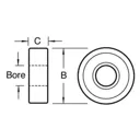 Trend Replacement Bearing - 22mm, 6mm, 3/16"