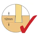 Trend Stair Housing Dovetail Right Hand Rotation Router Cutter - 14mm, 20mm, 1/2"