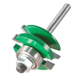 Trend CRAFTPRO Bearing Guided Combination Raised Bevel Router Cutter - 41mm, 17mm, 1/4"