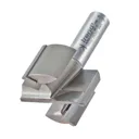 Trend Professional Two Flute Straight Router Cutter - 40mm, 25mm, 1/2"