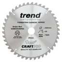 Trend CRAFTPRO Wood Cutting Mitre Saw Blade - 250mm, 42T, 30mm