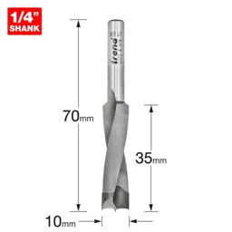 Trend CRAFTPRO Router Dowel Drill - 10mm, 35mm, 1/4"