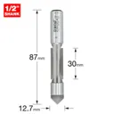 Trend Pierce and Trim Two Flute Router Cutter - 12.7mm, 30mm, 1/2"