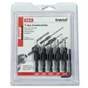 Trend Snappy 5 Piece TCT Drill Countersink For Wood Screws