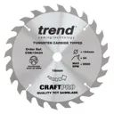 Trend CRAFTPRO Wood Cutting Saw Blade - 184mm, 24T, 16mm