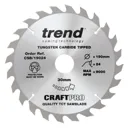Trend CRAFTPRO Non Stick Wood Cutting Saw Blade - 190mm, 24T, 30mm