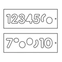 Trend Number Uppercase Template Set