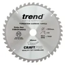Trend CRAFTPRO Wood Cutting Mitre Saw Blade - 260mm, 42T, 30mm