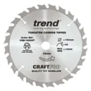Trend CRAFTPRO Wood Cutting Cordless Saw Blade - 160mm, 24T, 16mm