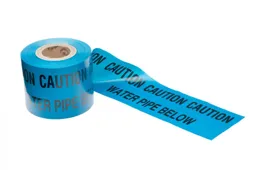 Blue 'Water Main' Marker Tape 150mm x 365mtr Roll  M650W-M