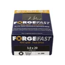 Forgefix Forgefast Pozi Wood Screw - 3mm, 20mm, Pack of 200