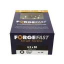 Forgefix Forgefast Pozi Wood Screw - 4.5mm, 80mm, Pack of 100