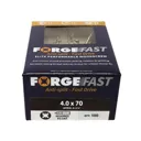 Forgefix Forgefast Pozi Wood Screw - 4mm, 70mm, Pack of 100