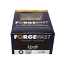 Forgefix Forgefast Pozi Wood Screw - 5mm, 60mm, Pack of 100