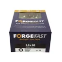 Forgefix Forgefast Pozi Wood Screw - 5mm, 80mm, Pack of 100
