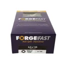 Forgefix Forgefast Pozi Elite Performance Wood Screw - 6mm, 120mm, Pack of 100