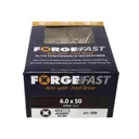 Forgefix Forgefast Pozi Wood Screw - 6mm, 50mm, Pack of 100