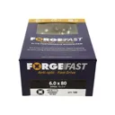 Forgefix Forgefast Pozi Wood Screw - 6mm, 80mm, Pack of 100
